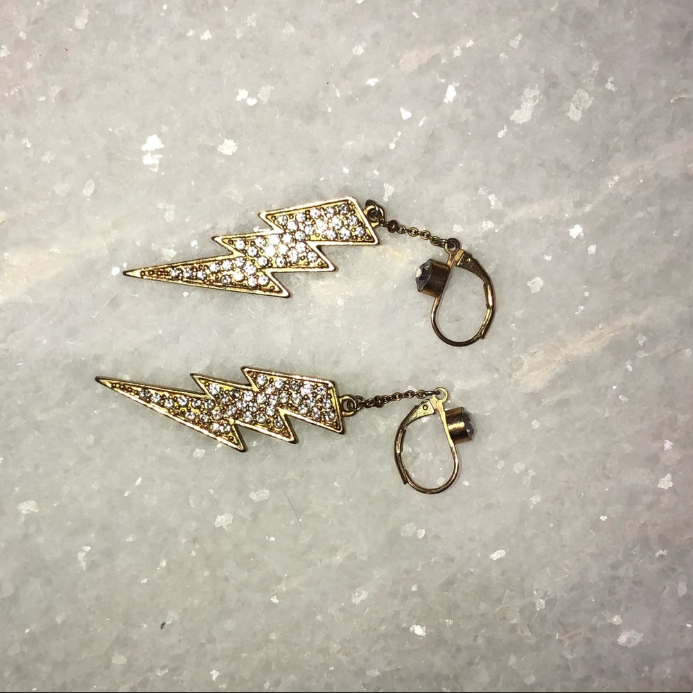 Lightning bolt earrings
